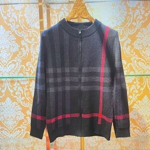 Burberry Black and Red Women's Sweater